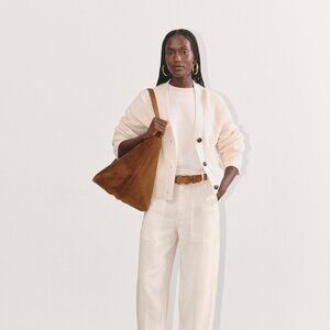 Everlane The Utility Pant in Buttersoft White Base - Size 10